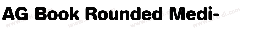 AG Book Rounded Medi字体转换